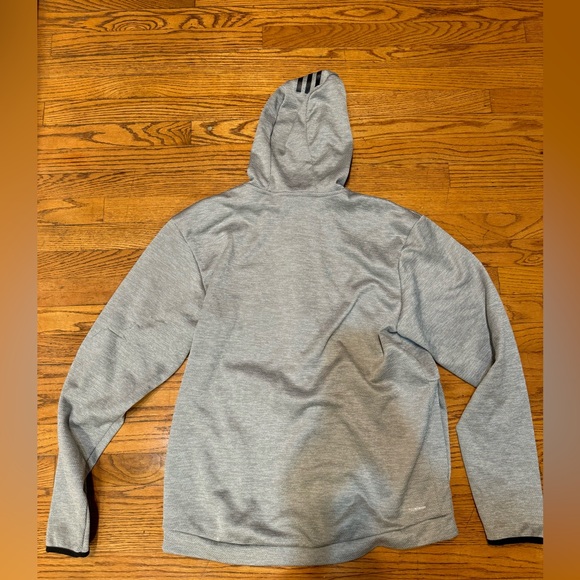 Adidas Men's Jacket. Size Medium. Gray with hood ands pockets. Never worn - Picture 6 of 6